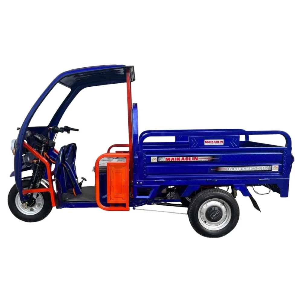 Грузовой электротрицикл Maikaolin с крышей 1